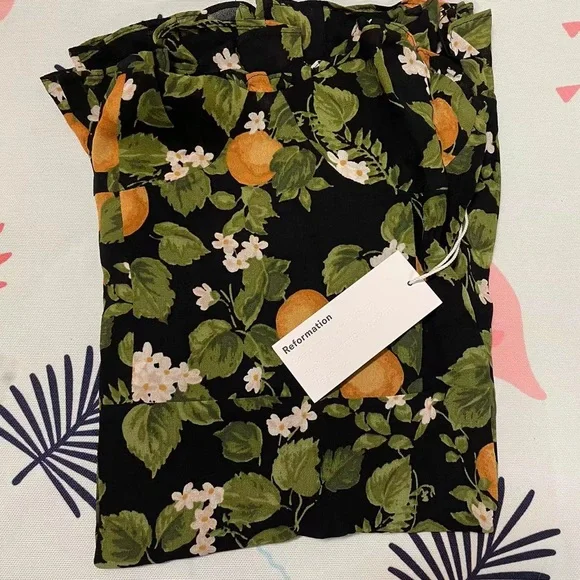 NWT Reformation Christine Dress Clementine - Picture 5 of 6